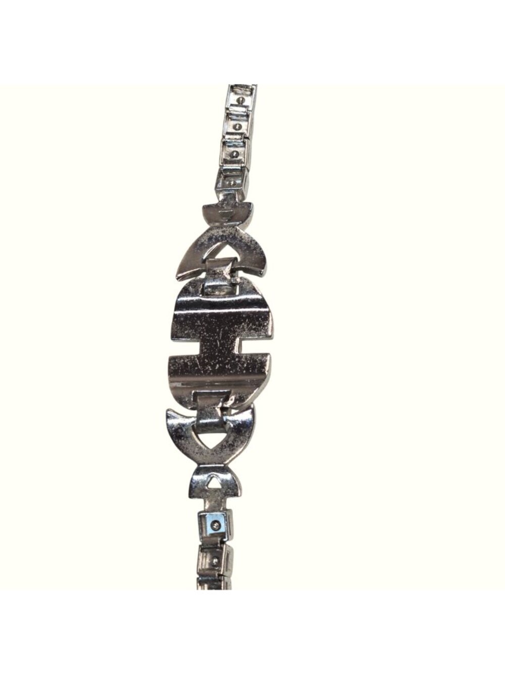 Vintage Dorson's Sterling Silver Rhinestone Bracelet 1930s Art Deco Jewelry READ - Picture 14 of 16